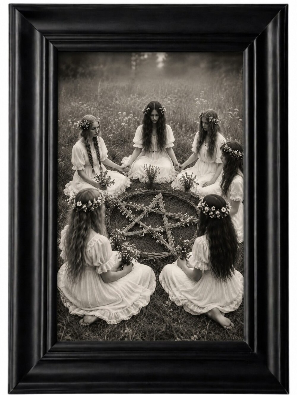 Art Deco Witch Circle Occult Wiccan Pagan Dark Goth Pagan Wicca Wiccan Ritual
